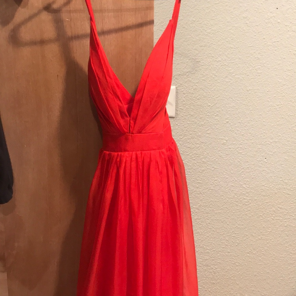 red prom dress